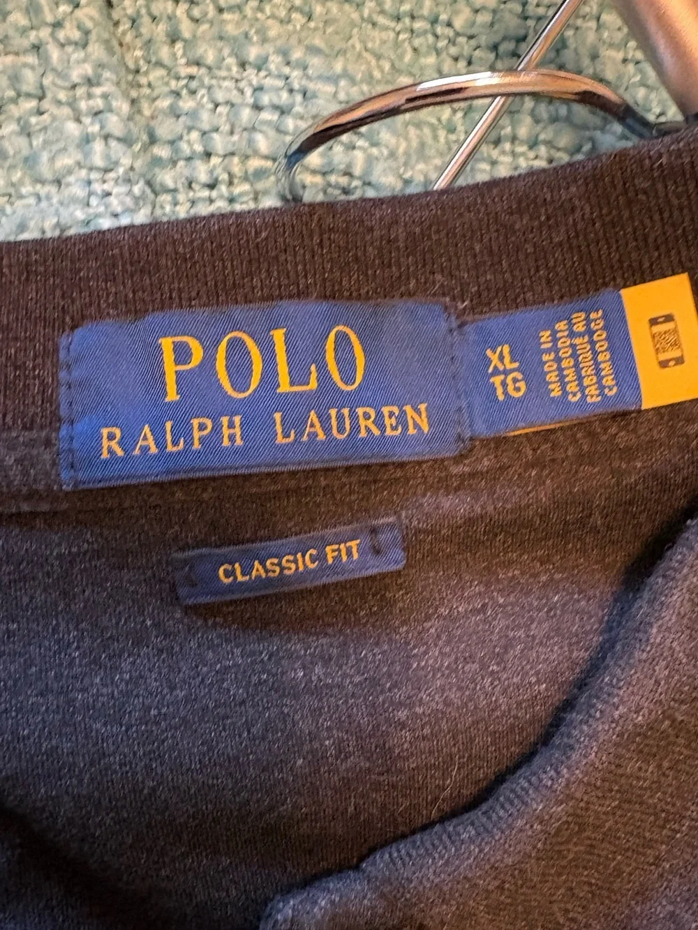 Polo Ralph Lauren Charcoal Classic Fit Polo Shirt | Men’s XL | 100% Cotton